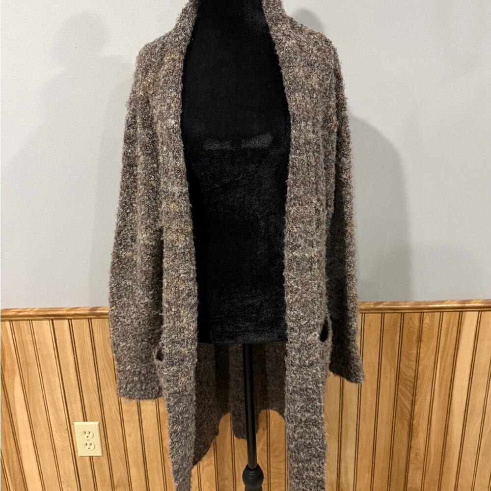 William Rast Textured Gray Boucle Long Cardigan Size Small - Picture 4 of 8